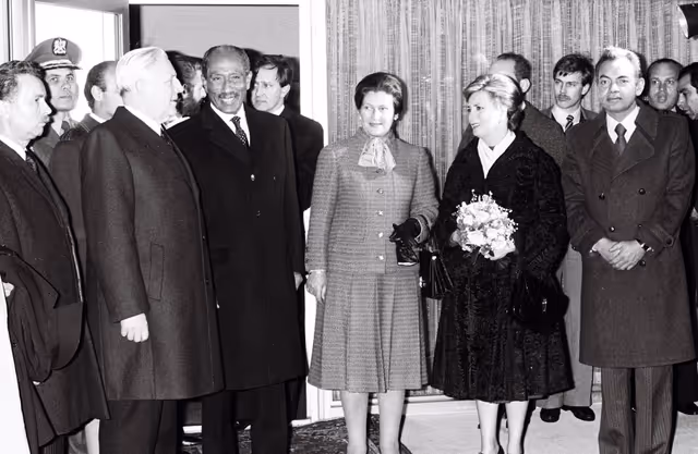 Visit of Anwar al-Sadat, President of Egypt, to the EP in Luxembourg