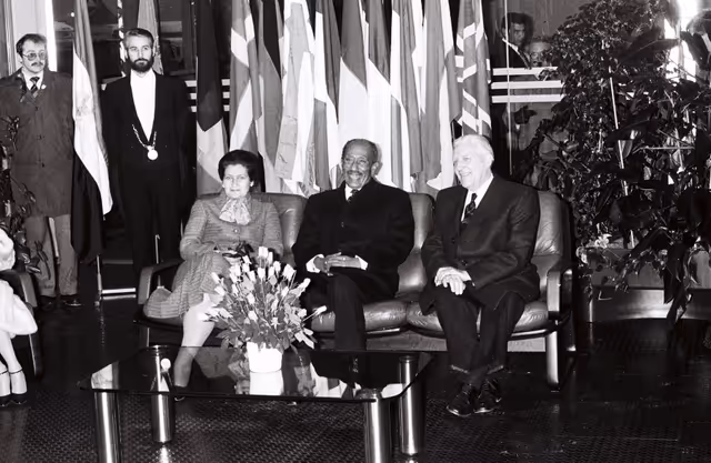 Visit of Anwar al-Sadat, President of Egypt, to the EP in Luxembourg