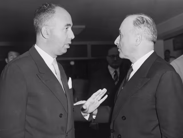 Fotografia 8: European Coal and Steel Community (ECSC-CECA) - Jean Monnet and Paolo Taviani