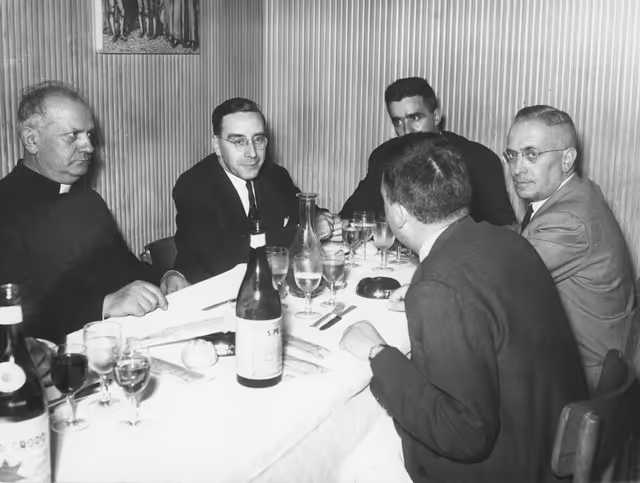 Photo 12: Plenary session of the Assembly of the ECSC - Dinner with French journalists