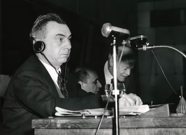 Nuotrauka 6: Emile VANRULLEN EP Vice-President in Common Parliamentary Assembly in january 1959