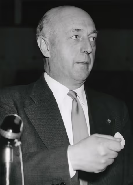 Nuotrauka 2: Commissioner Sicco MANSHOLT in Common Parliamentary Assembly in january 1959