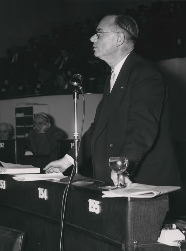 Richard JAEGER in Common Parliamentary Assembly in january 1959