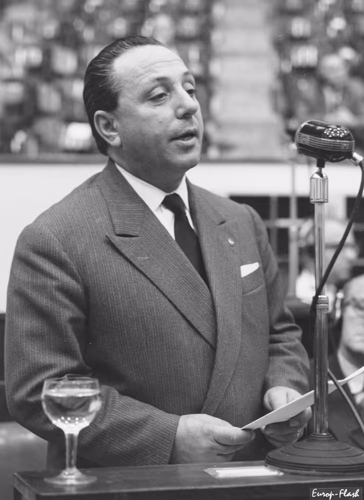 Dante GRAZIOSI during a session in Strasbourg, France,  October 12, 1960.