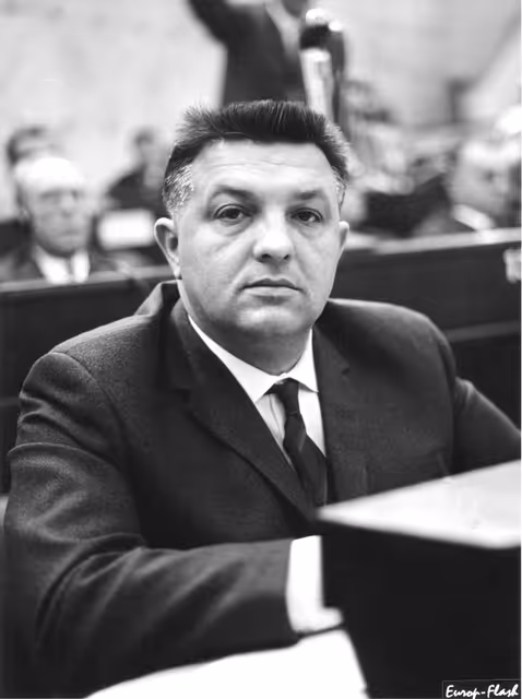 Fotogrāfija 2: Frankie Leopold Hansen during a plenary session in Strasbourg, September 24, 1965