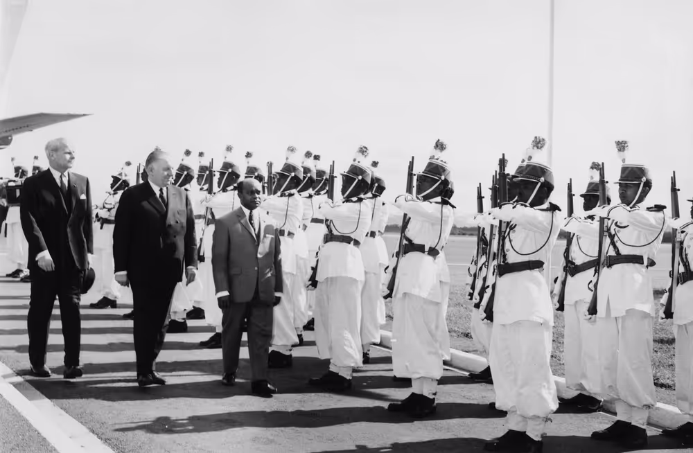 Visit to Madagascar from 9th to 15th January 1969 - Arrival of EEC delegates