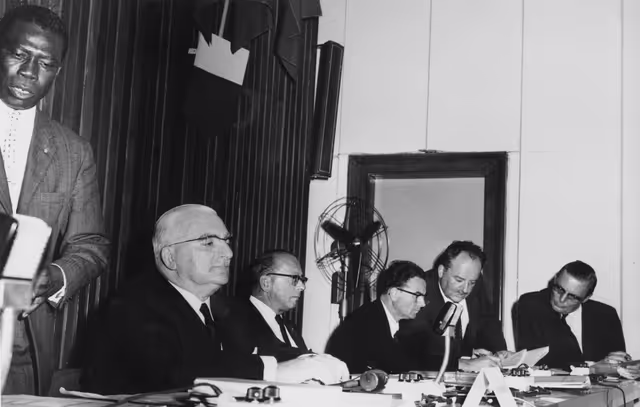 Fotó 35: Visit to Madagascar from 9th to 15th January 1969 - Press conference
