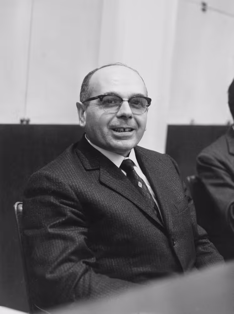 Agide SAMARITANI, during a session in Strasbourg, France, March 10, 1969.