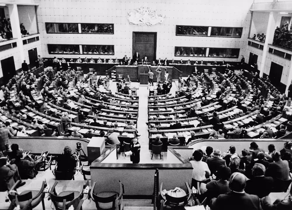 A session in Strasbourg, France, March 13, 1976