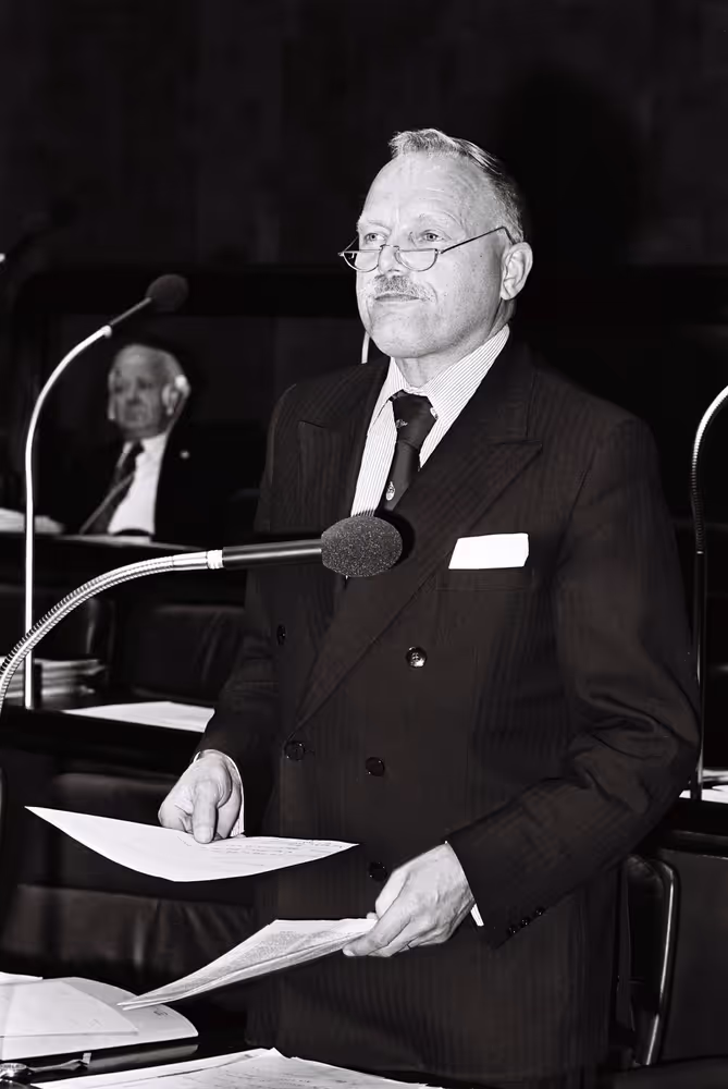 Cornelis BERKHOUWER during a plenary session in Luxembourg, April 5-9, 1976.