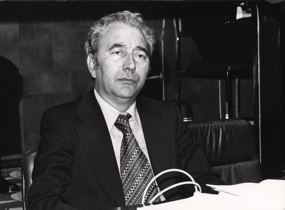 Fazio FABBRINI during a plenary session in Luxembourg, April 5-9, 1976.