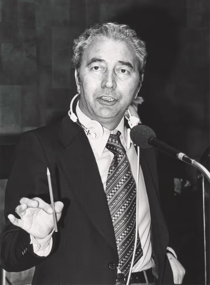 Fazio FABBRINI during a plenary session in Luxembourg, April 5-9, 1976.