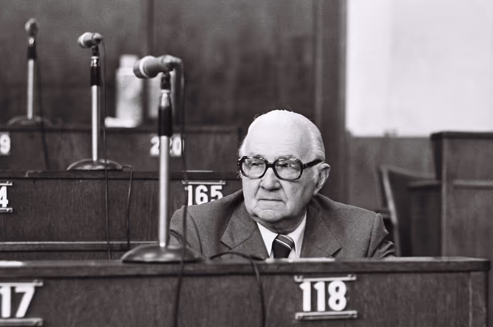 Pierre BOURDELLES during a plenary session in Strasbourg, May 10-14, 1976.
