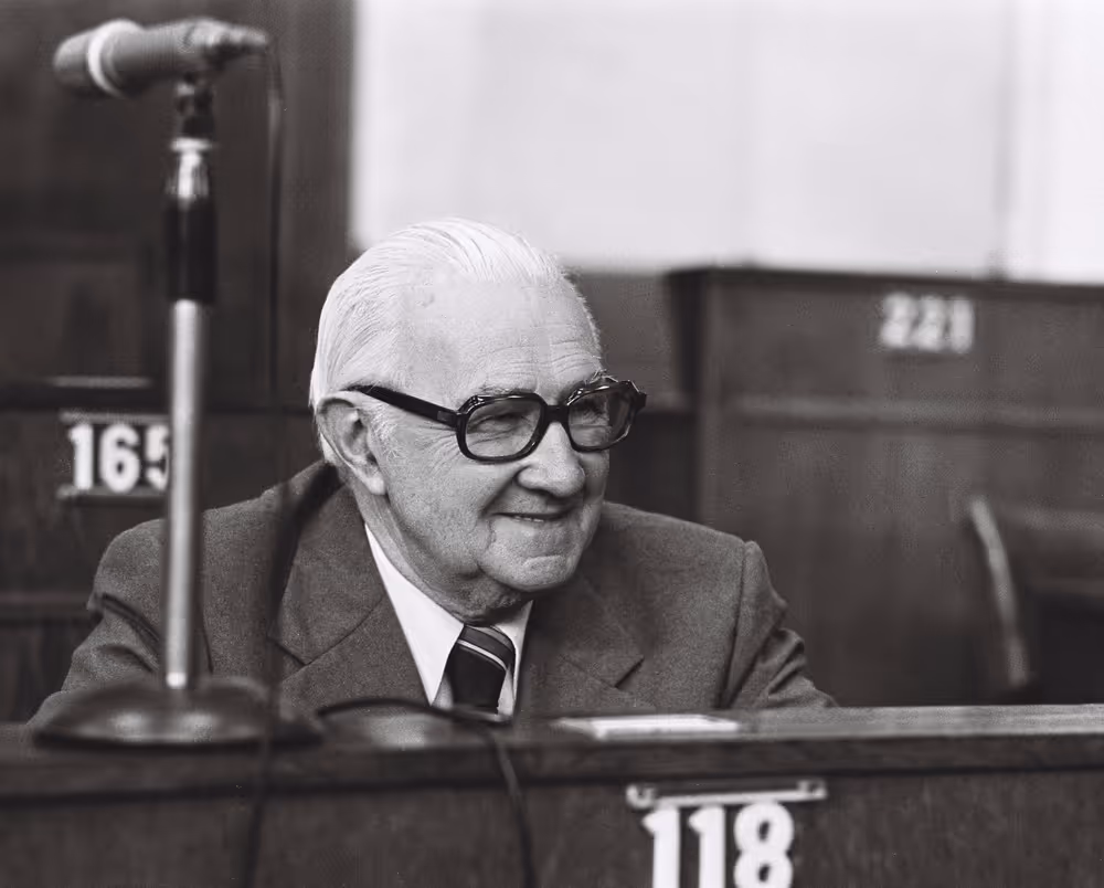 Pierre BOURDELLES during a plenary session in Strasbourg, May 10-14, 1976.