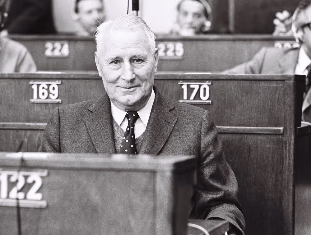 Charles DURAND during a plenary session in Strasbourg, May 10-14, 1976.