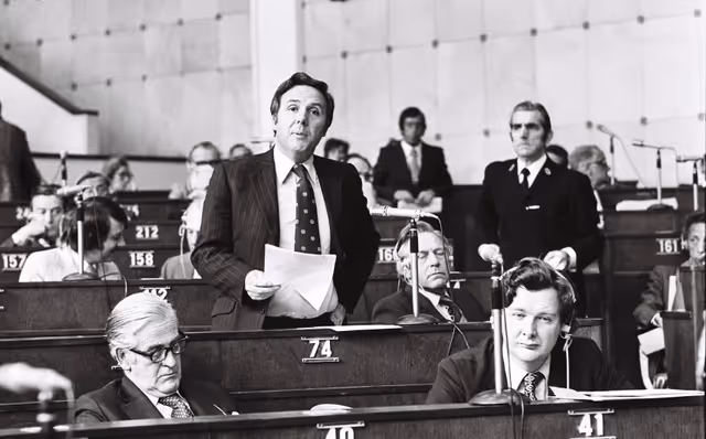 Suriet 4: Alexander FLETCHER during a plenary session in Strasbourg, May 10-14, 1976.