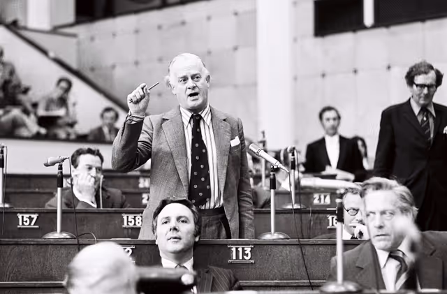Suriet 1: Sir Tom NORMANTON during a plenary session in Strasbourg, May 10-14, 1976.