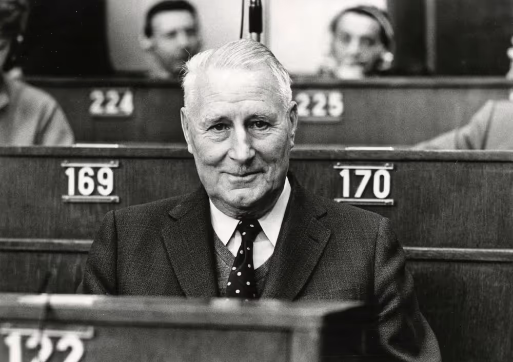 Charles DURAND during a plenary session in Strasbourg, May 10-14, 1976.