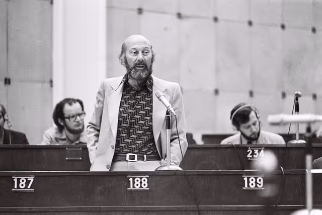 Φωτογραφία 19: Cornelis LABAN during a plenary session in Strasbourg, June 14-18, 1976