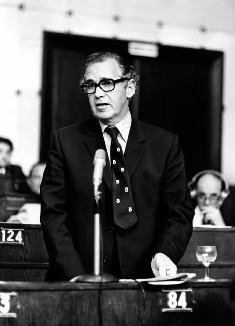 Φωτογραφία 38: Knud THOMSEN during a plenary session in Strasbourg, June 14-18, 1976