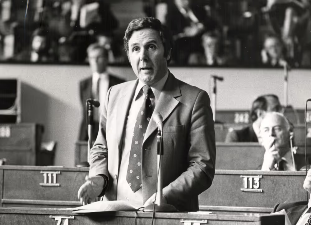 Alexander FLETCHER during a plenary session in Strasbourg, June 14-18, 1976