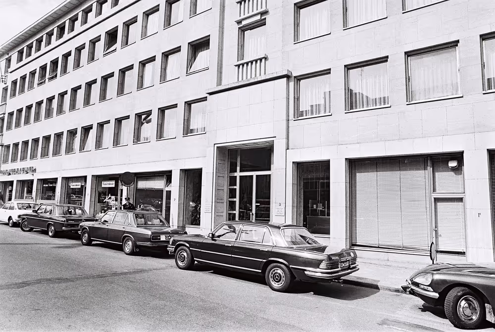 Former EP building, Boulevard de l'Empereur, in Brussel, between 1977 and 1981
