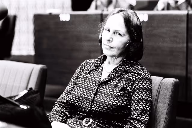 Foto 10: The delegue Leonilde IOTTI during the European Parliament presidential election.