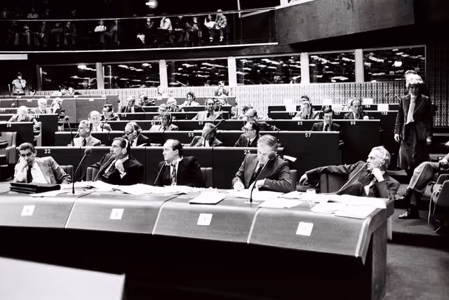 Plenary session in Strasbourg in April 1977