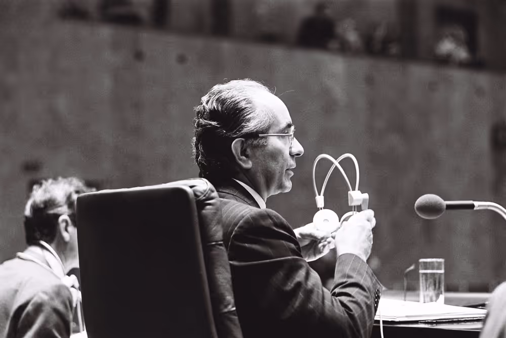 Plenary session in Luxembourg in October 1977.