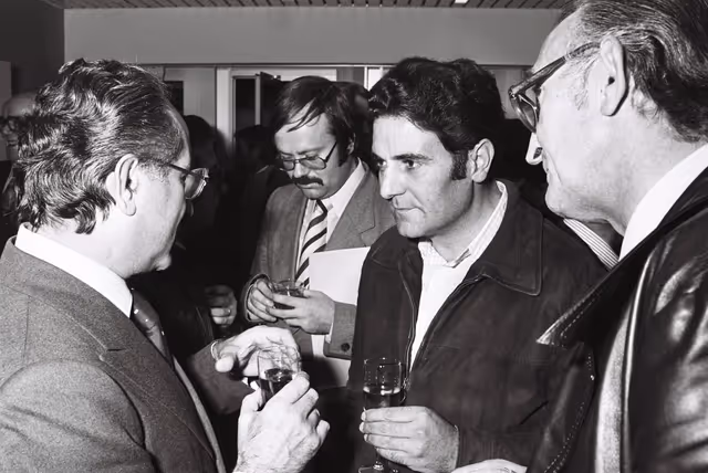 Foto 9: Emilio COLOMBO meets with journalists in Strasbourg