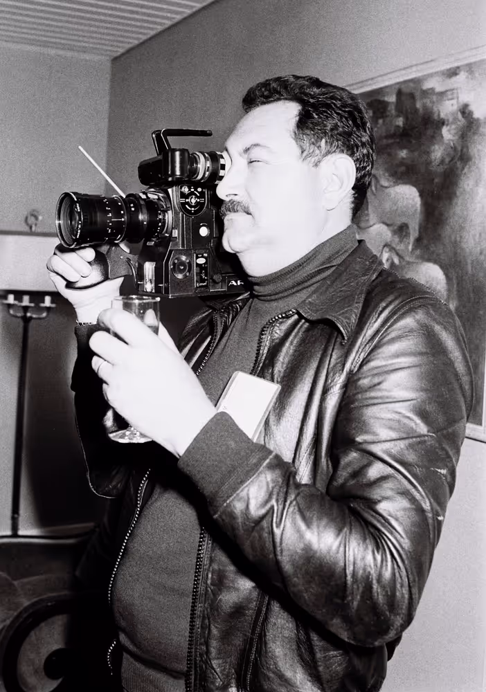 Emilio COLOMBO meets with journalists in Strasbourg