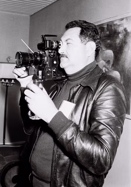 Foto 1: Emilio COLOMBO meets with journalists in Strasbourg