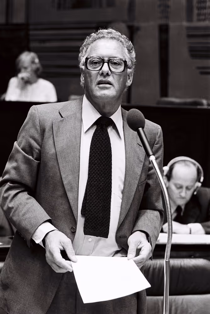 The Commissioner Wilhelm HAFERKAMP during a session in Luxembourg in September 1978.