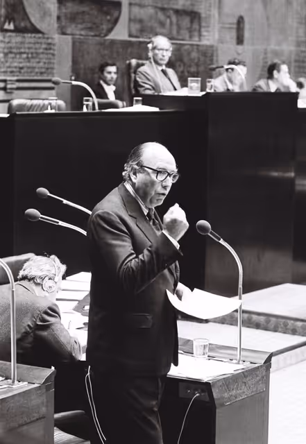 Foto 7: EC President Roy JENKINS during a session in Luxembourg in September 1978.