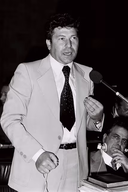 Foto 8: The delegue Ferruccio PISONI during a session in Luxembourg on September 1978.