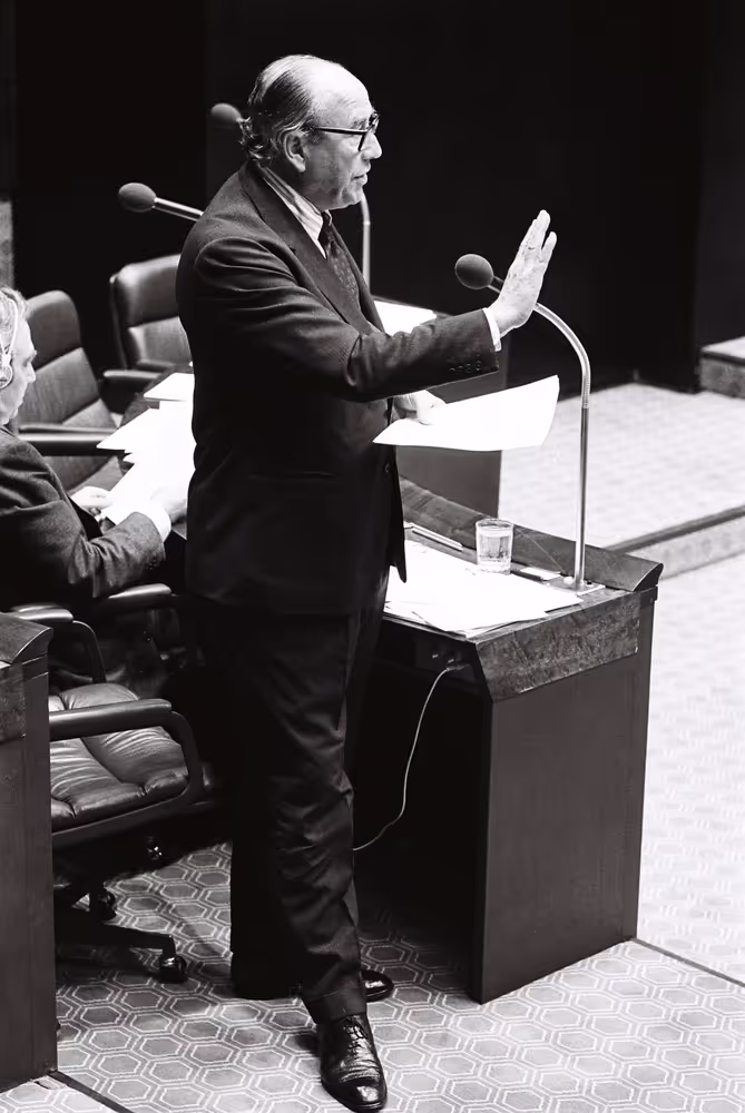 EC President Roy JENKINS during a session in Luxembourg in September 1978.
