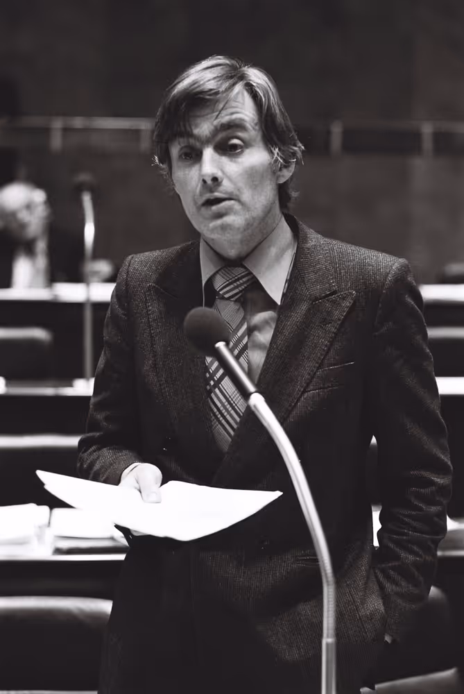 Pieter DANKERT MEP during a session in October 1978.