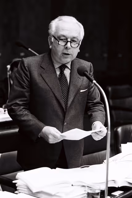 Foto 4: The delegue Camillo RIPAMONTI during a session in Strasbourg in October 1978.