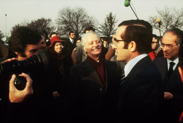 Nuotrauka 45: First democratic President of Portugal, EANES, visiting the European Parliament in 1978