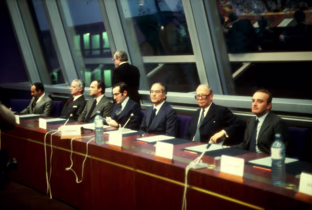 Nuotrauka 43: First democratic President of Portugal, EANES, visiting the European Parliament in 1978