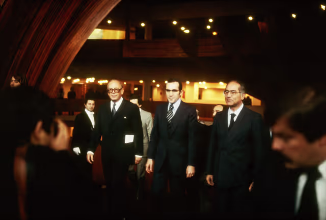 Nuotrauka 29: First democratic President of Portugal, EANES, visiting the European Parliament in 1978