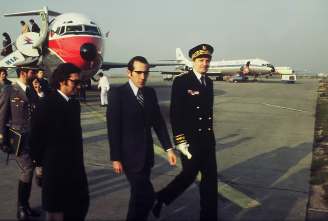 Nuotrauka 14: First democratic President of Portugal, EANES, visiting the European Parliament in 1978