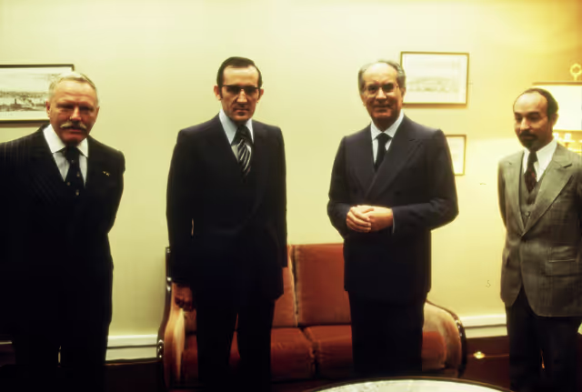 Nuotrauka 13: First democratic President of Portugal, EANES, visiting the European Parliament in 1978