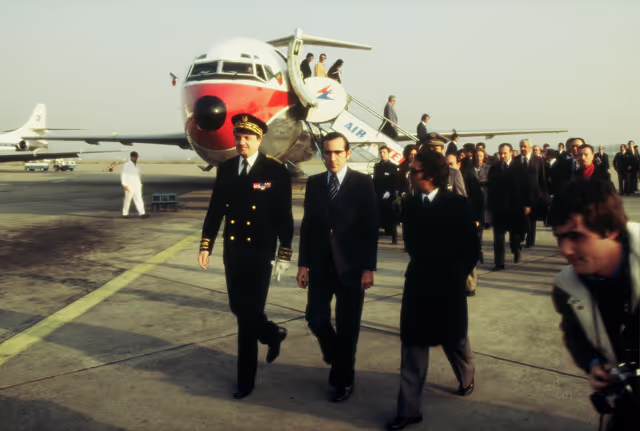 Nuotrauka 10: First democratic President of Portugal, EANES, visiting the European Parliament in 1978
