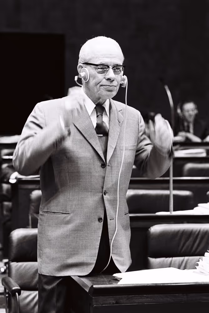 Heinz STARKE during the plenary session from December 11 to 15, 1978, in Luxembourg.