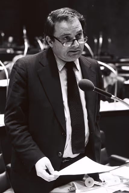 The delegue Jean-Marie CARO during a session in February 1979.