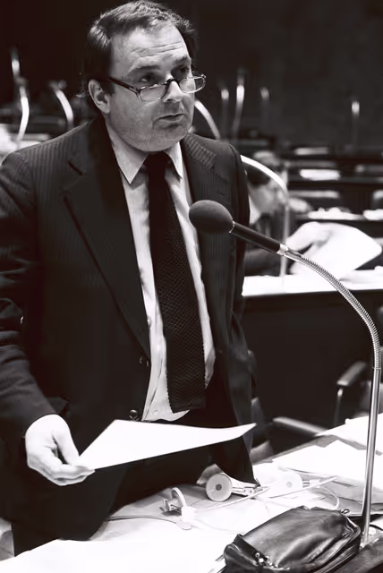 The delegue Jean-Marie CARO during a session in February 1979.