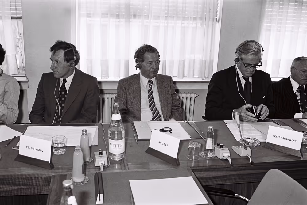 Meeting september 1979.Boulevard de l'Empereur Bruxelles