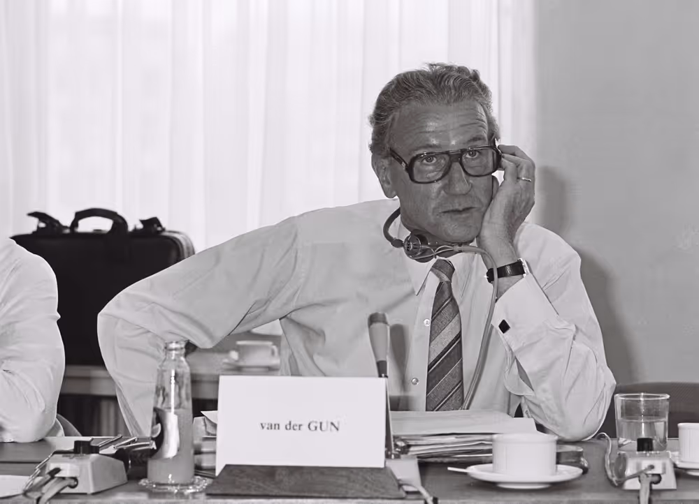 Meeting september 1979.Boulevard de l'Empereur Bruxelles