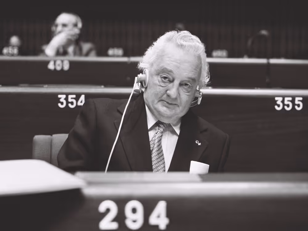 The MEP Victor J.J. MICHEL during a session in Strasbourg in September 1979.
